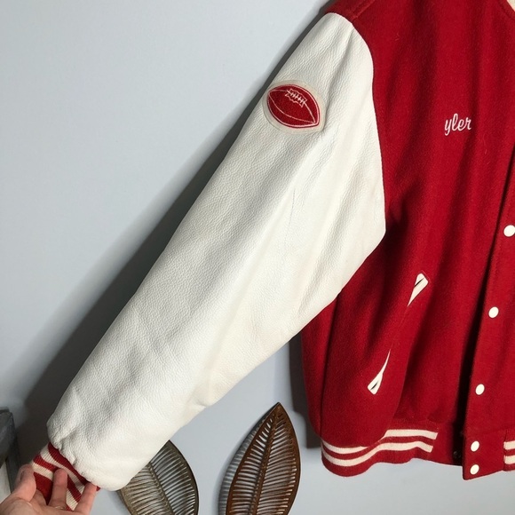 RARE ☀️GAME Sportswear Moon Varsity Wool Blend Jacket - Picture 2 of 13